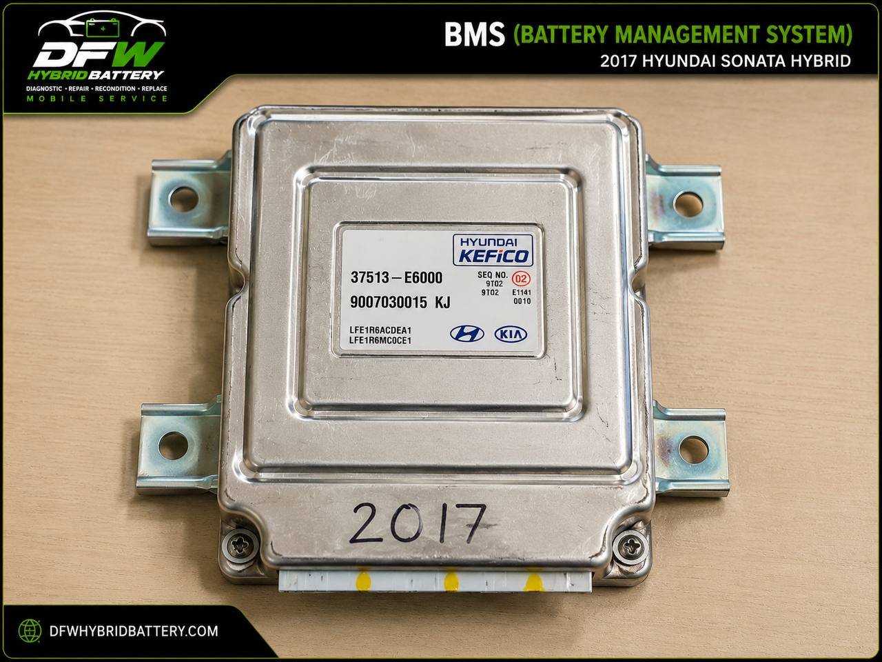 2017 Hyundai Sonata Hybrid battery management system BMS inspection