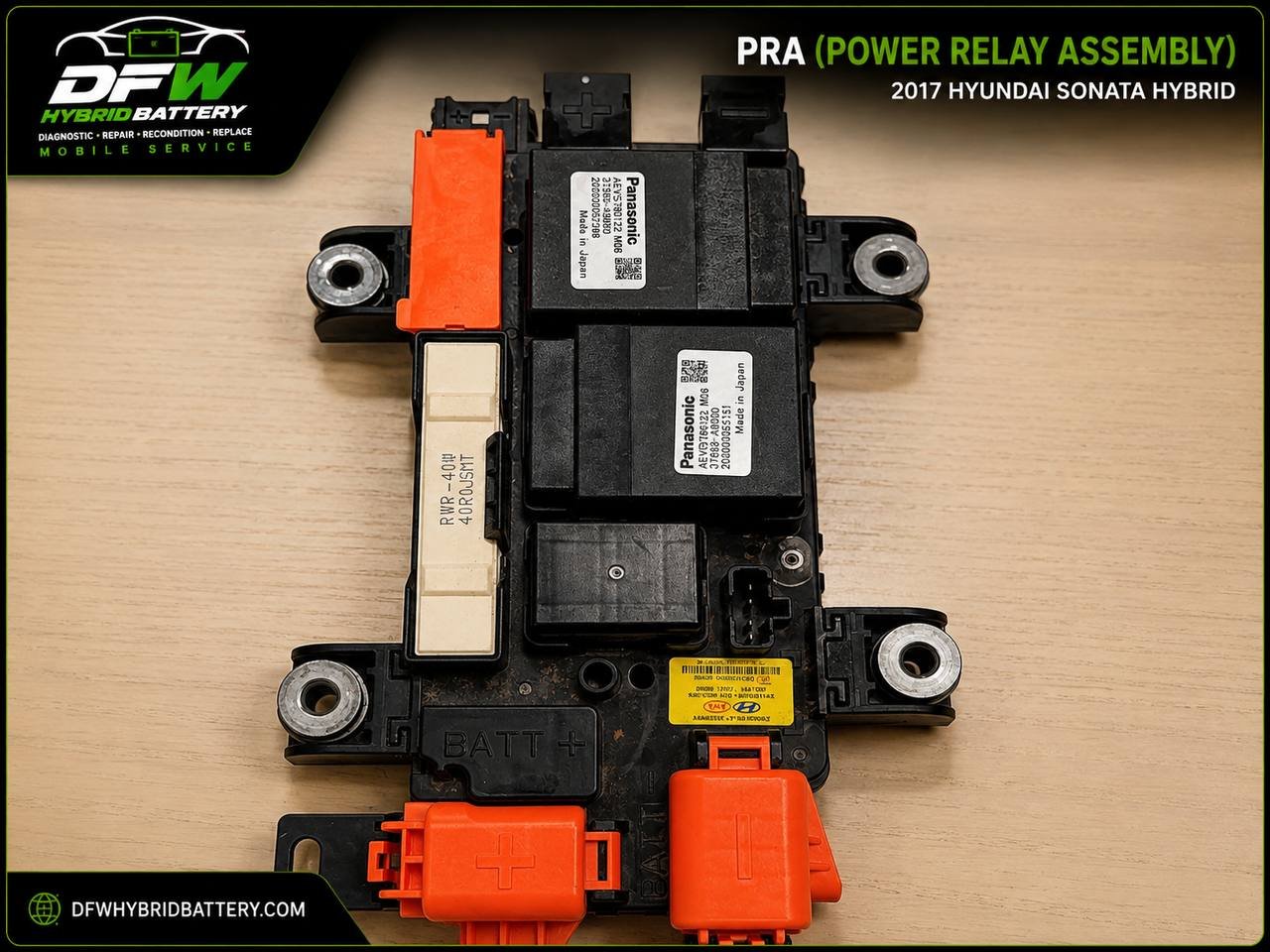 2017 Hyundai Sonata Hybrid power relay assembly PRA inspection